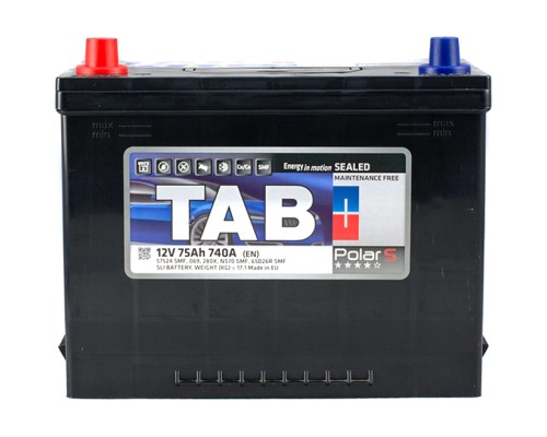 Акумулятор автомобільний TAB 75 Ah/12V Polar S Japan (246 775)