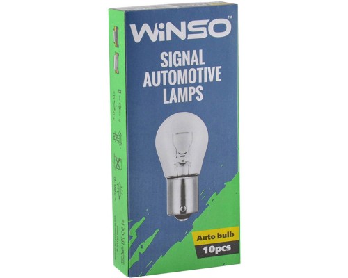 Автолампа WINSO PY21W 21W BAU15s Amber (713110)