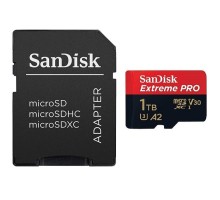 Карта пам'яті SanDisk 1 TB microSDXC UHS-I U3 Extreme Pro+SD Adapter (SDSQXCD-1T00-GN6MA) 