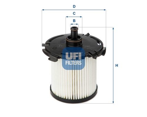 Фільтр паливний UFI 26.074.00