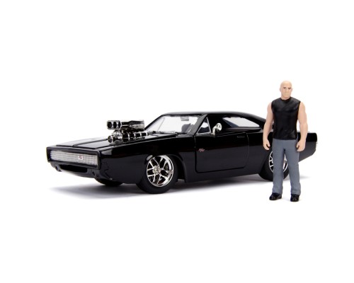 Машина Jada металева Форсаж Dodge Charger Street (1970) + фігурка Домініка Торетто 1:24 (253205000)