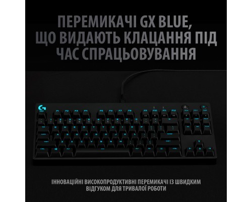Клавіатура Logitech G PRO Mechanical Gaming USB UA Black (920-009392)