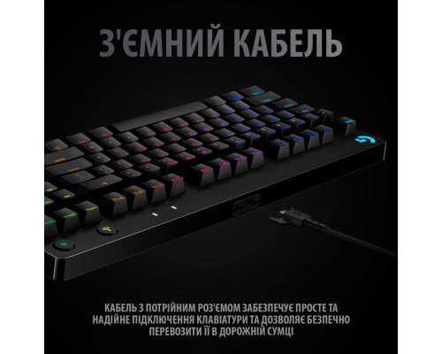 Клавіатура Logitech G PRO Mechanical Gaming USB UA Black (920-009392)