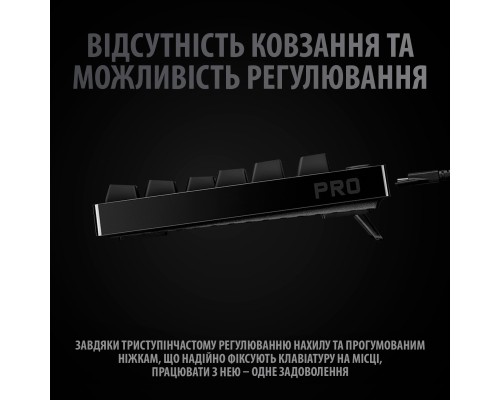 Клавіатура Logitech G PRO Mechanical Gaming USB UA Black (920-009392)