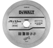 Диск пильний DeWALT алмазний кераміка/кахель, 76 х 1,0 х 9,5 мм, 1 шт. (DT20591)
