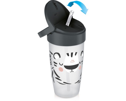 Поїльник-непроливайка Lovi Salt & Pepper із силіконовою трубочкою 350 мл (35/357)
