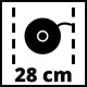 Тример садовий Einhell GE-CT 18/28 Li - Solo, PXC 18В, 28 см, волосінь 1.6 мм (без АКБ і ЗП) (3411242)