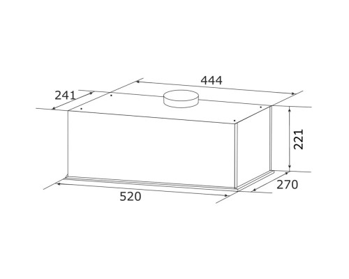 Витяжка кухонна GRANADO Palamos 3603-1200 Inox (GCH516377)