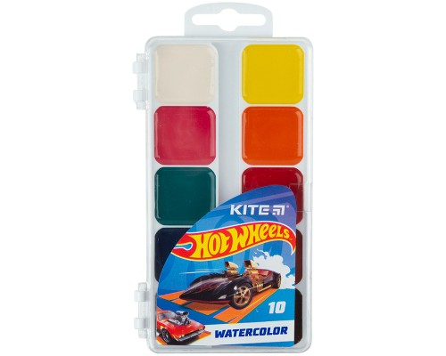 Акварельні фарби Kite Hot Wheels 10 кольорів (HW23-060)