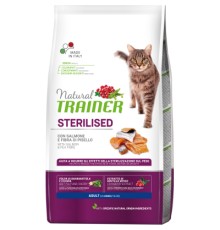 Сухий корм для кішок Trainer Natural Super Premium Adult Sterilised з лососем 10 кг (8059149246987)
