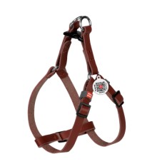 Шлея для котів WAUDOG Classic з QR паспортом XS Ш 10 мм В=С 28-40 см коричнева (60106)