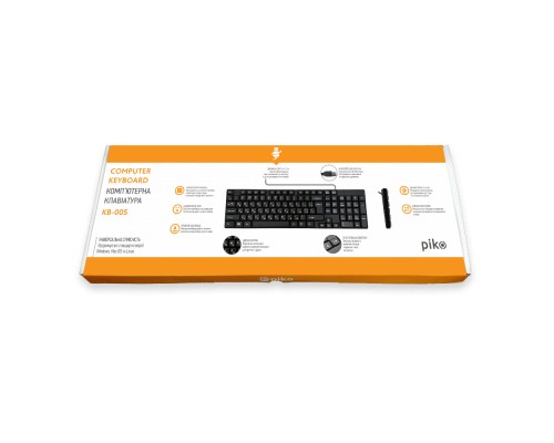 Клавіатура Piko KB-005 USB Black (1283126472459)