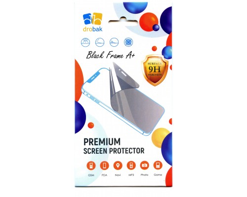 Скло захисне Drobak Tecno Spark 10 Pro Black Frame A+ (535317) (535317)