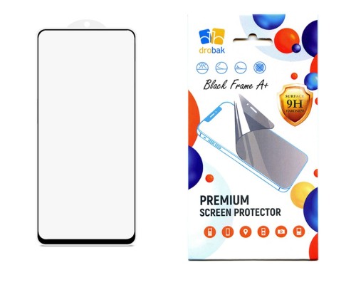 Скло захисне Drobak Tecno Spark 10 Pro Black Frame A+ (535317) (535317)