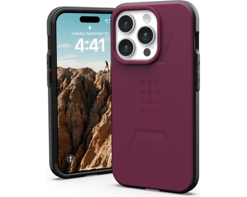 Чохол до мобільного телефона UAG Apple iPhone 15 Pro Civilian Magsafe, Bordeaux (114275119049)