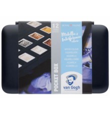 Акварельні фарби Royal Talens Van Gogh Pocket box Specialty 12 кольорів у кюветах, пензлик (8712079422790)