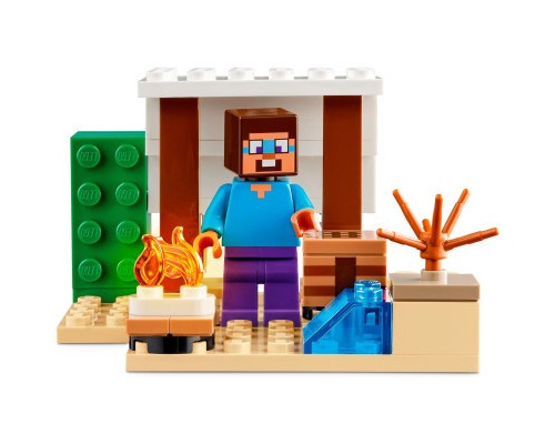 Конструктор LEGO Minecraft Експедиція Стіва в пустелю 75 деталей (21251)