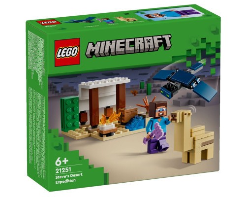 Конструктор LEGO Minecraft Експедиція Стіва в пустелю 75 деталей (21251)
