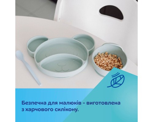 Тарілка дитяча Canpol babies силіконова на присосці - бежева (51/400_bei) Тарілка дитяча Canpol babies силіконова на присосці - бежева (51/400_bei)