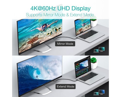 Дата кабель USB-С to USB-С 2.0m 100W 4K60Hz USB3.1 GEN2 Choetech (XCC-1007-V2-BK)