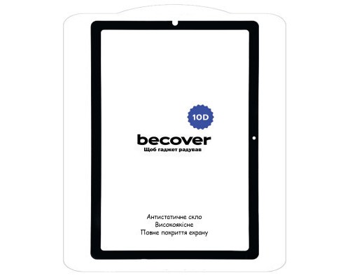 Скло захисне BeCover 10D Samsung Galaxy Tab S6 Lite 10.4 P610/P613/P615/P619 Black (710582)