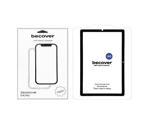 Скло захисне BeCover 10D Samsung Galaxy Tab S6 Lite 10.4 P610/P613/P615/P619 Black (710582)