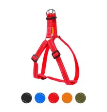 Шлея для собак Dog Extreme з нейлону регульована Ш 25 мм В:60-90 см червона (06683)