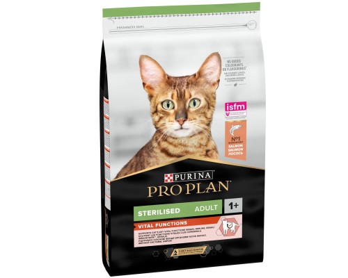 Сухий корм для кішок Purina Pro Plan Sterilised з лососем 10 кг (7613036517164) Сухий корм для кішок Purina Pro Plan Sterilised з лососем 10 кг (7613036517164)