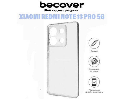 Чохол до мобільного телефона BeCover Xiaomi Redmi Note 13 Pro 5G Transparancy (710916)