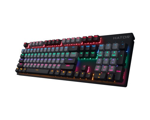 Клавіатура Hator Starfall Rainbow Origin Red USB Grey/Black (HTK-608-BGB)