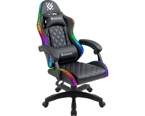 Крісло ігрове Defender Energy RGB Black (64559)
