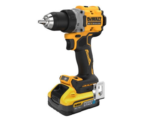Шуруповерт DeWALT XR Li-Ion PowerStack 18 В, 2x5Ah, 90 Нм, 0-650/0-2000 об/хв, TSTAK (DCD800H2T)