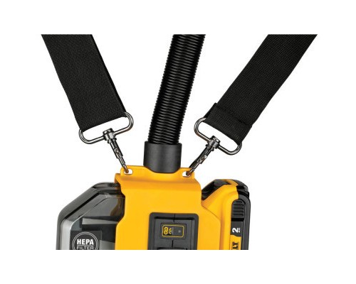 Пилосос будівельний DeWALT 18В XR Li-Ion, HEPA Filter, 1.65 кг, 2Ah (DWH161D1)
