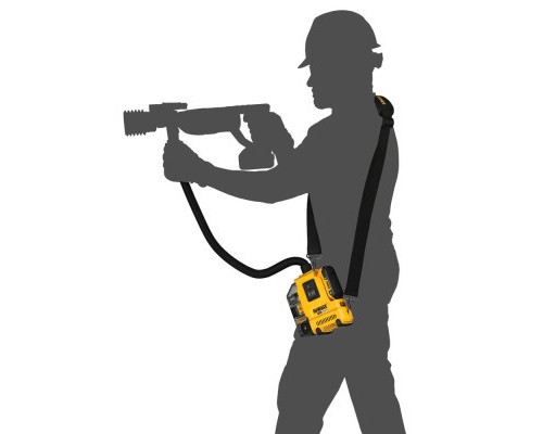 Пилосос будівельний DeWALT 18В XR Li-Ion, HEPA Filter, 1.65 кг, 2Ah (DWH161D1)