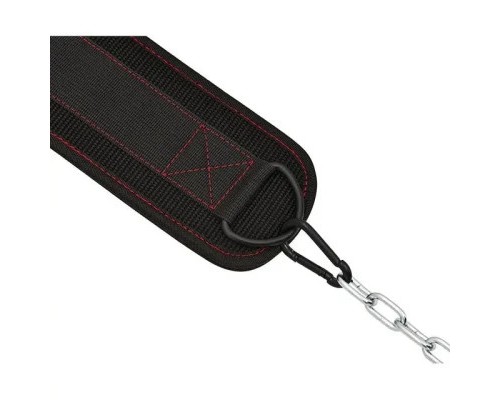 Обважнювач RDX Пояс з ланцюгом T7 Pro Dipping Belt 2 Layer неопреновий Black (WDB-T7B)