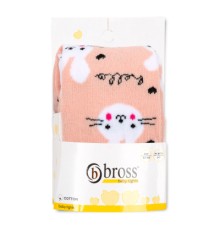Колготки дитячі Bross із зайчиком (17573-0-6G-peach)