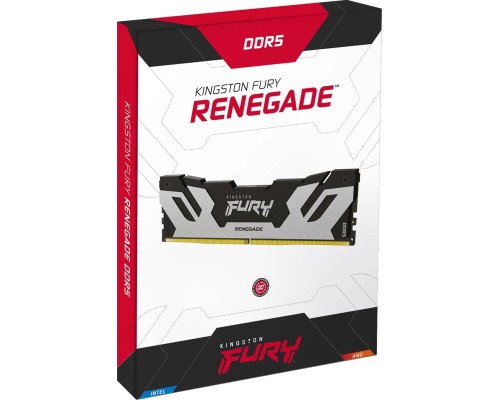 Модуль пам'яті для комп'ютера DDr5 16GB 7600 MHz Renegade XMP Silver/Black Kingston Fury (ex.HyperX) (KF576C38RS-16) Модуль пам'яті для комп'ютера DDr5 16GB 7600 MHz Renegade XMP Silver/Black Kingston Fury (ex.HyperX) (KF576C38RS-16)