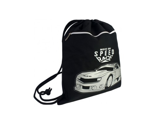 Сумка для взуття Cool For School Чорна з кишенею (CF87306) Сумка для взуття Cool For School Чорна з кишенею (CF87306)