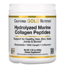 Вітамінно-мінеральний комплекс California Gold Nutrition Морський Колаген Гідролізовані пептиди, без аромату (CGN-01863)