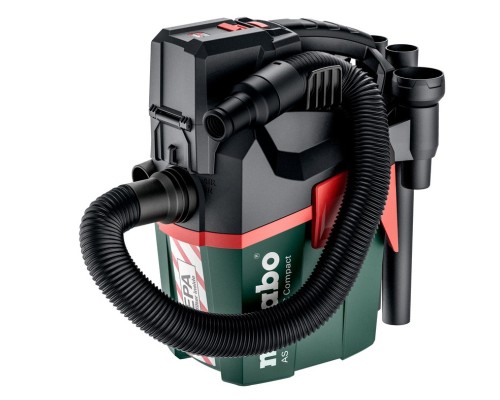 Пилосос будівельний Metabo акумуляторний AS 18 HEPA PC COMPACT, 18V, 6л, 2100л/хв, 3.8кг (без АКБ та ЗП) (602029850)