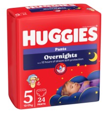 Підгузки Huggies Overnights Pants Трусики 5 12-17 кг 24 шт. (5029053581095)
