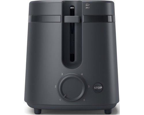 Тостер Philips Essentials Collection 650Вт, пластик, темно-сірий (HD2510/90)