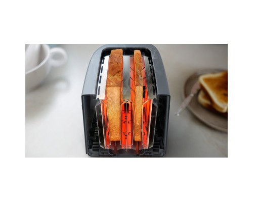 Тостер Philips Essentials Collection 650Вт, пластик, темно-сірий (HD2510/90)
