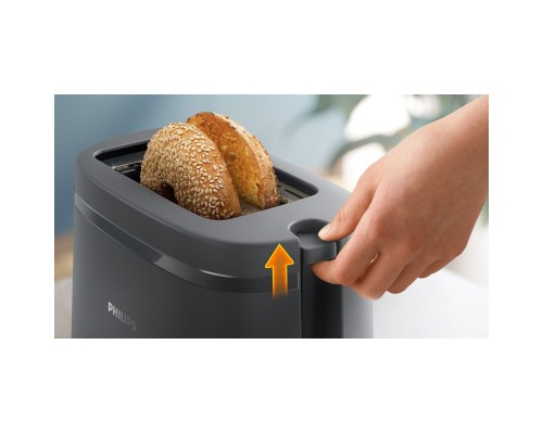 Тостер Philips Essentials Collection 650Вт, пластик, темно-сірий (HD2510/90)