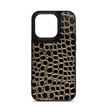 Чохол до мобільного телефона Harder Crocosaur Apple iPhone 15 Pro Black (ARM76701)