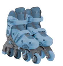 Роликові ковзани Globber 2в1 сіро-сині р.30-33, до 60кг, 5+ (783-200)