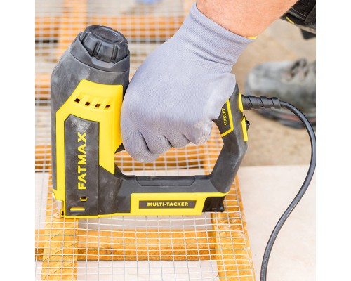 Степлер будівельний Stanley електричний Fatmax Multi-Tacker, 5 в 1, скобы G, Н, СТ, гвозди и шпильки 18 GA. (FMHT6-75934)