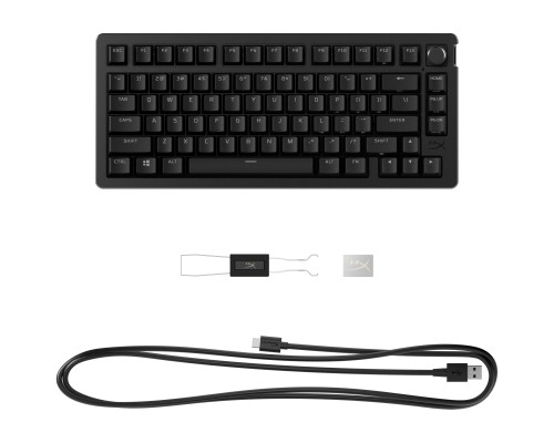Клавіатура HyperX Alloy Rise 75 PBT HX Red USB UA Black (7G7A4AA)