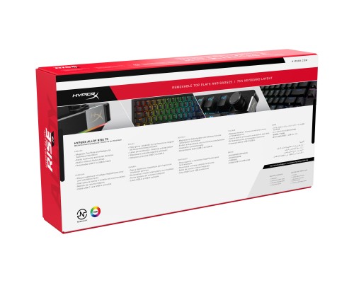 Клавіатура HyperX Alloy Rise 75 PBT HX Red USB UA Black (7G7A4AA)