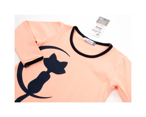Піжама дитяча Matilda з котиком (13230-2-104G-peach)